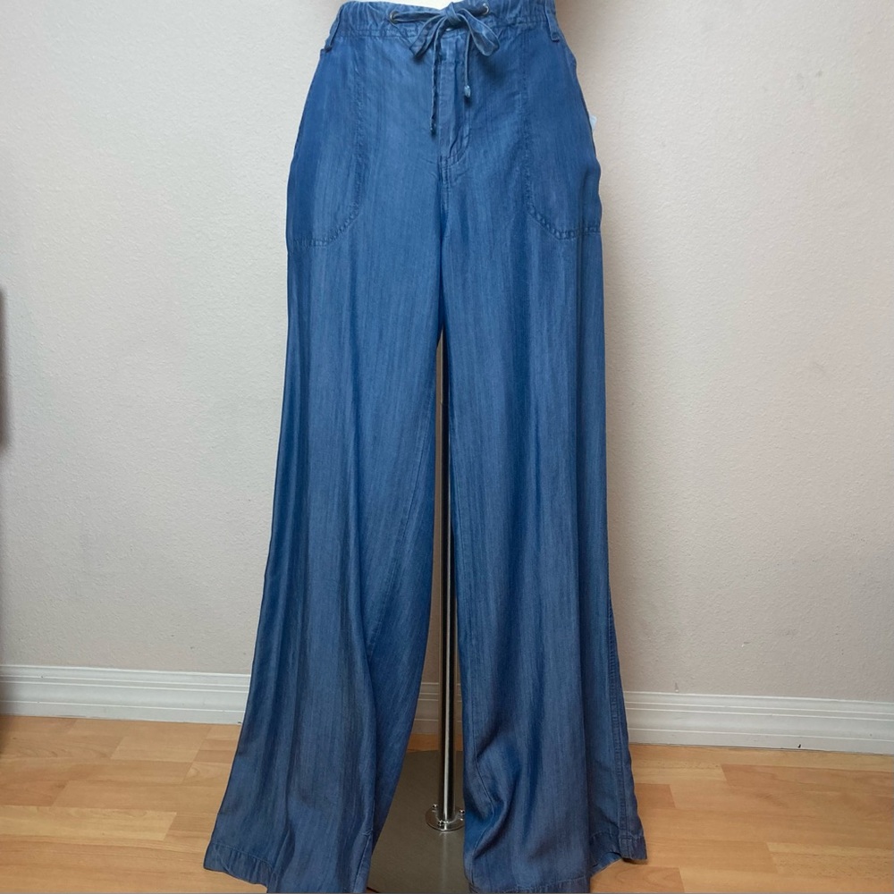 Yummy Soft Paradise Beach Tencel Wide Leg Pants Size L